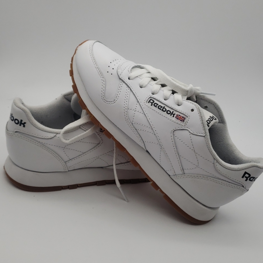 Reebok Classics Men's Classic Leather, White/Gum